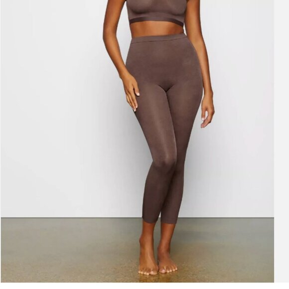 NWT SKIMS Sheer Sculpt Low Back Legging Cocoa BrownStyle#:SH-LEG-2556 SZ-3X
